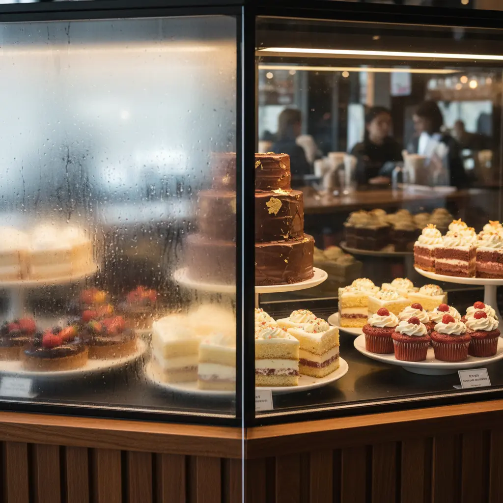 결로 없는 선명한 유리