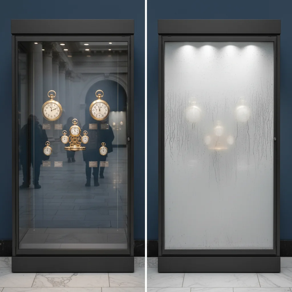 결로 없는 깨끗한 유리