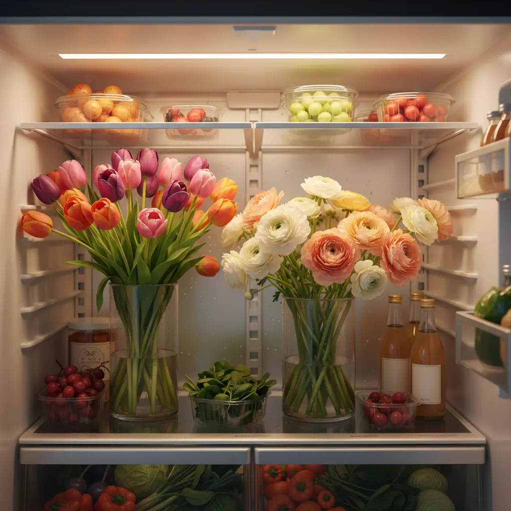 꽃이 예뻐 보이는 조명