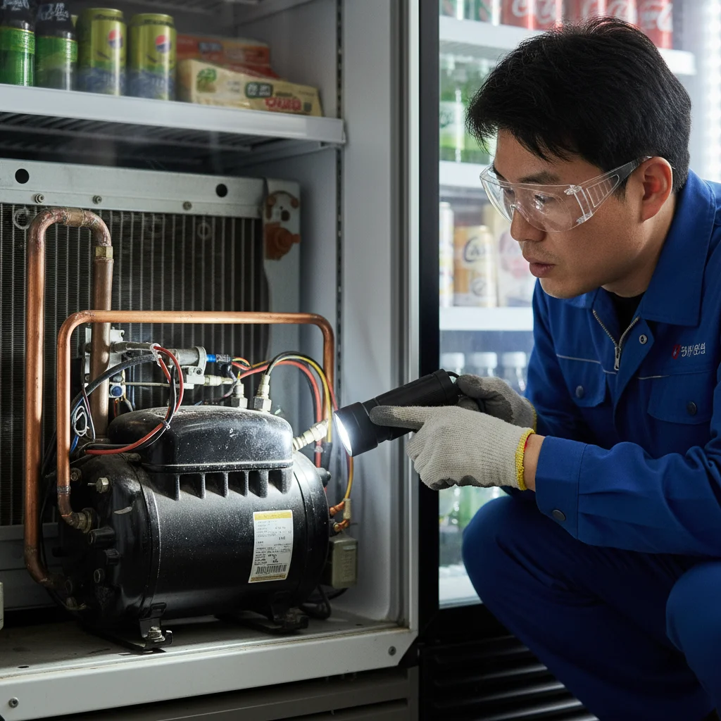 콤프레셔 소음 확인