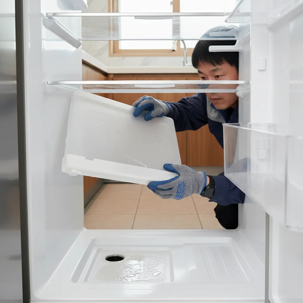 배수구 악취 확인