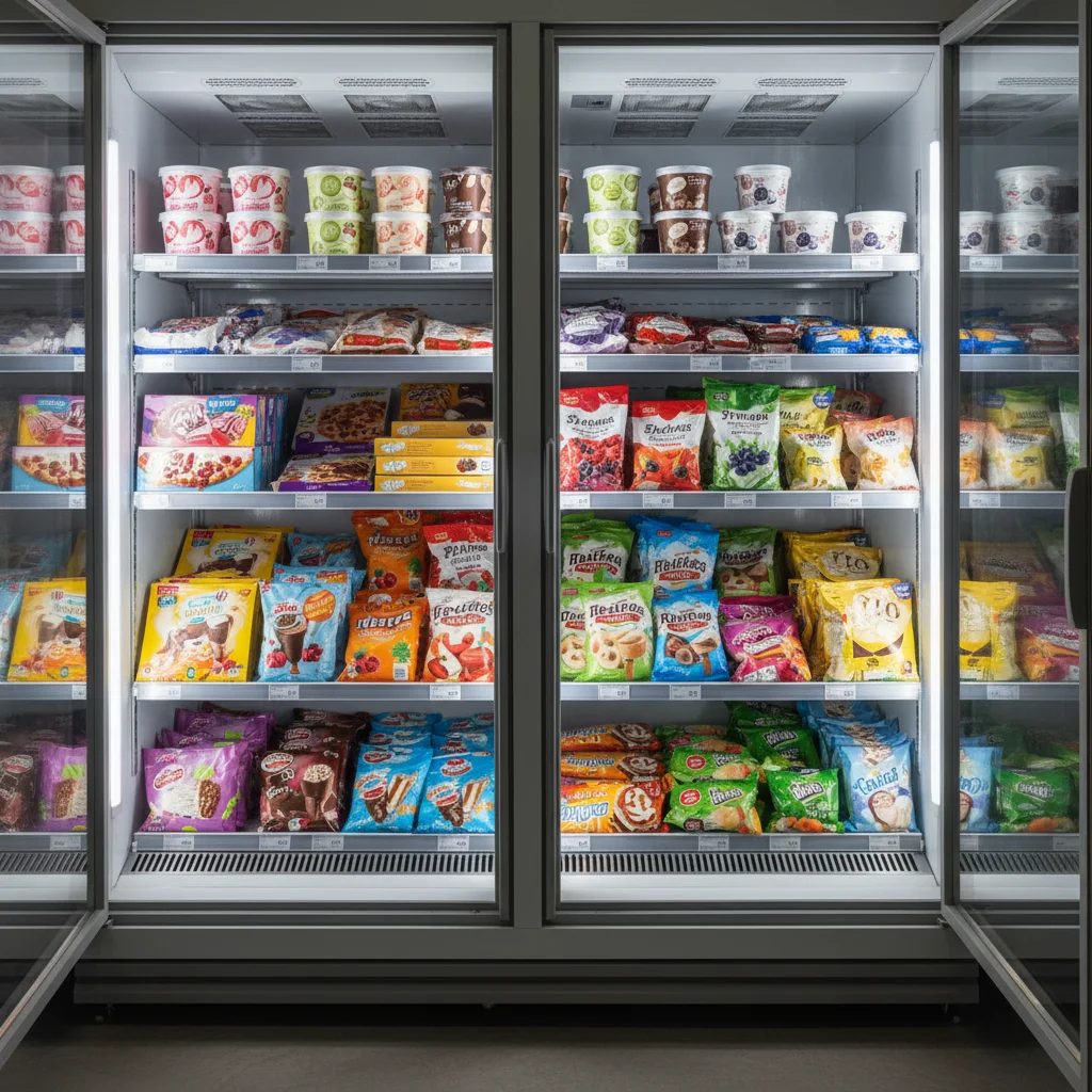 간접냉각식: 깔끔한 진열