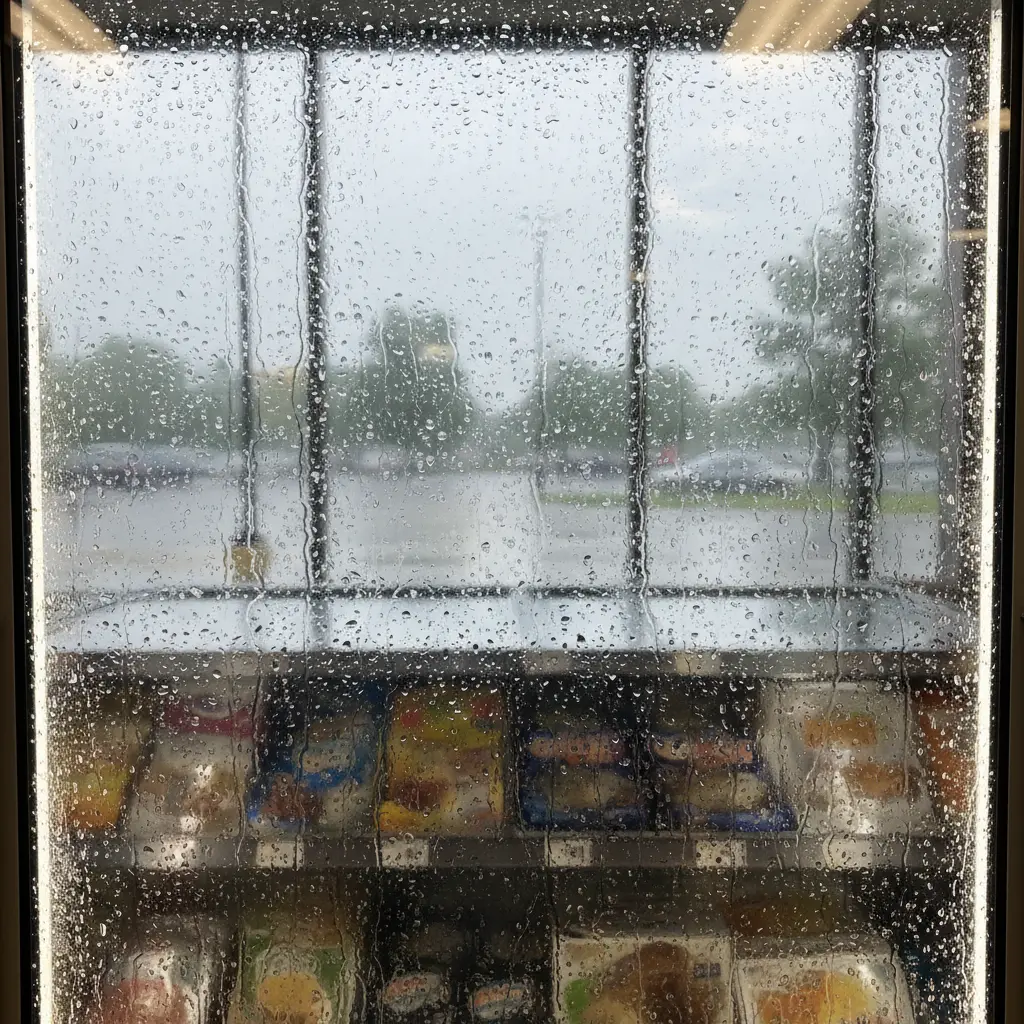 물방울 때문에 안 보여요