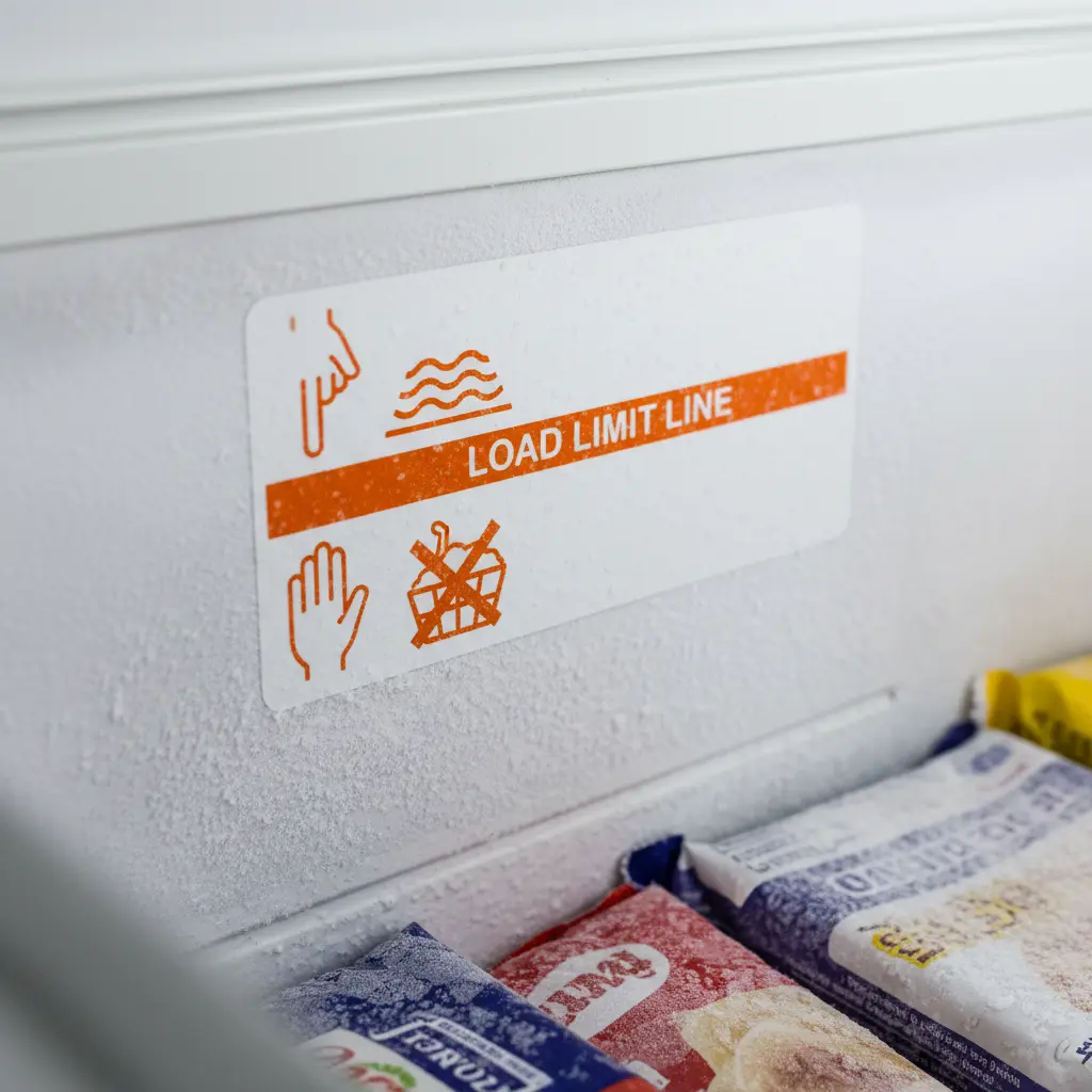 적재 한계선 확인