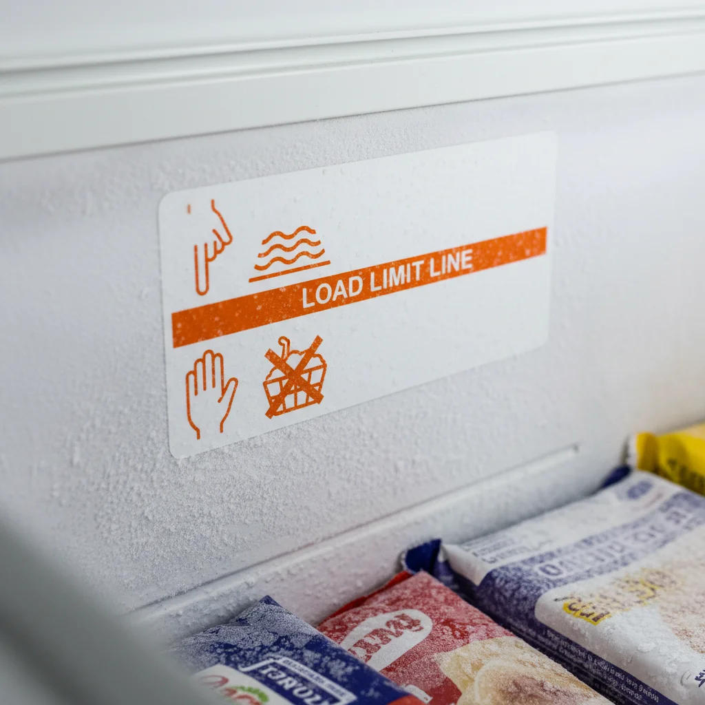 적재 한계선 확인