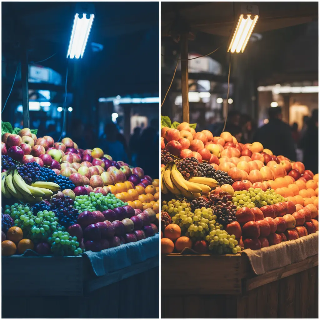 조명 색상의 마법