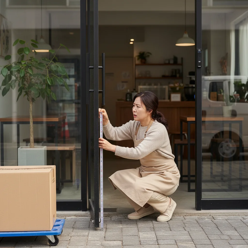 진입로 폭 사전 측정