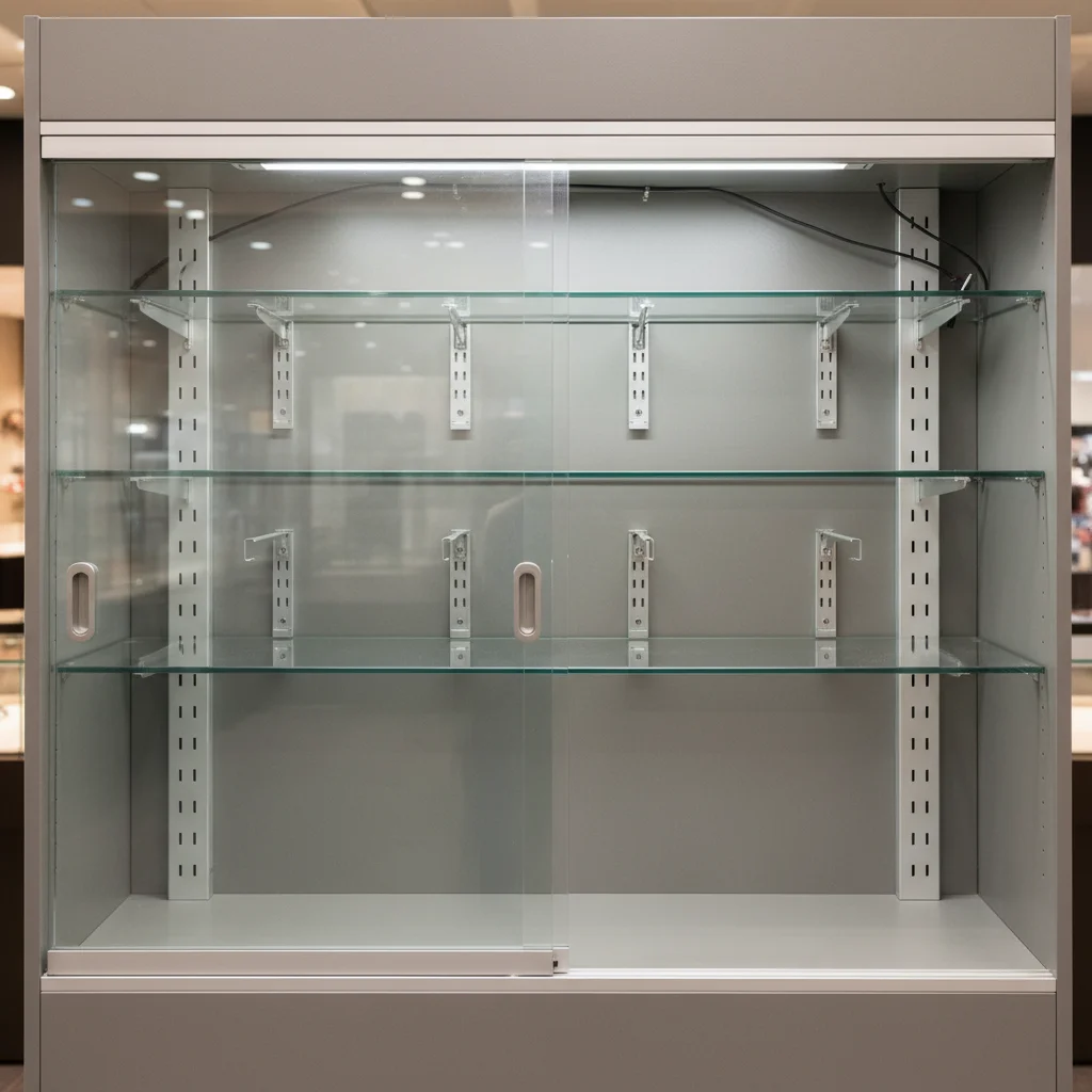 뒷문 미닫이와 선반 조절