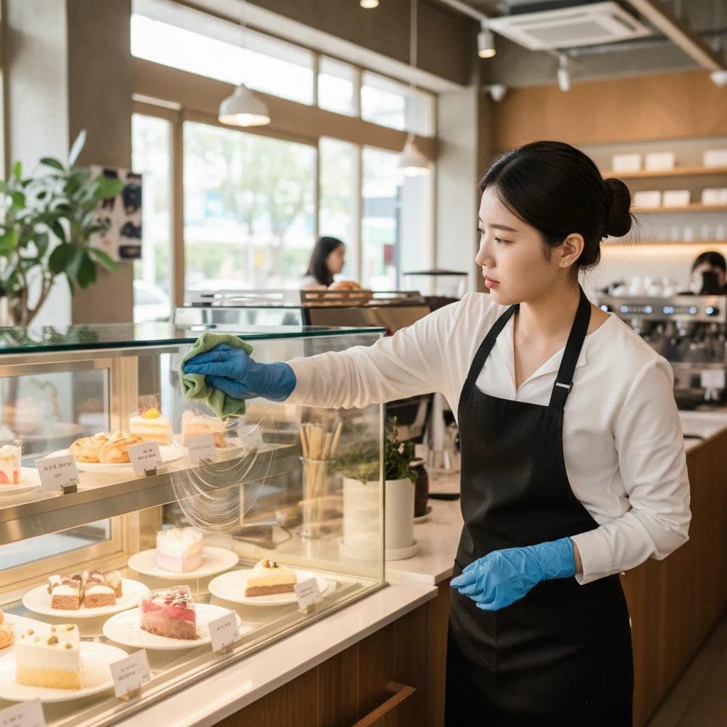 투명한 유리 관리