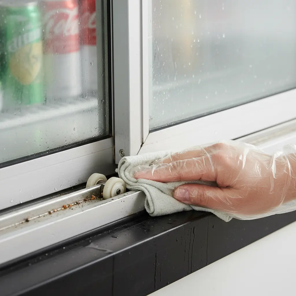 슬라이딩 도어는 레일 청소 필수