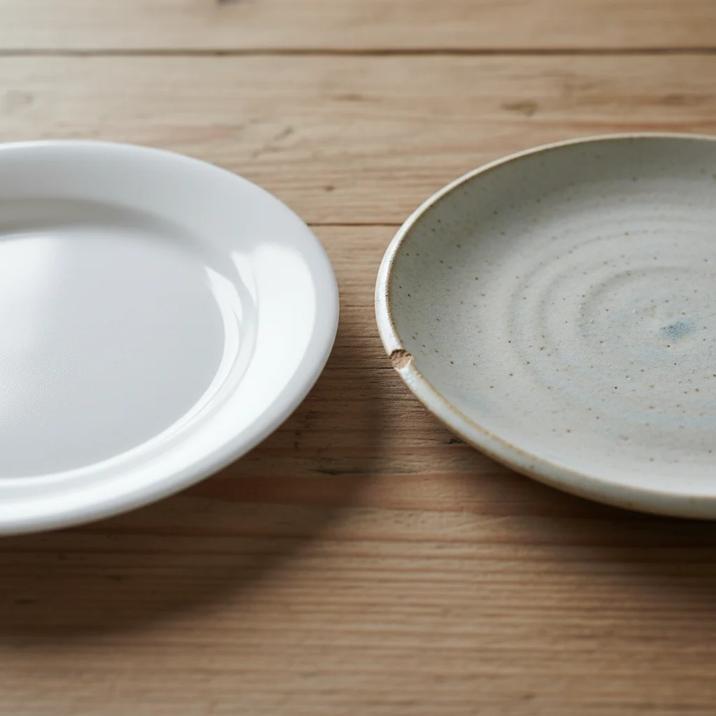 멜라민 vs 도자기 비교