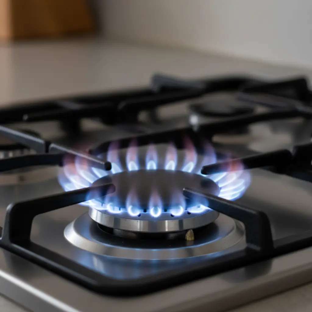 파란 불꽃 확인