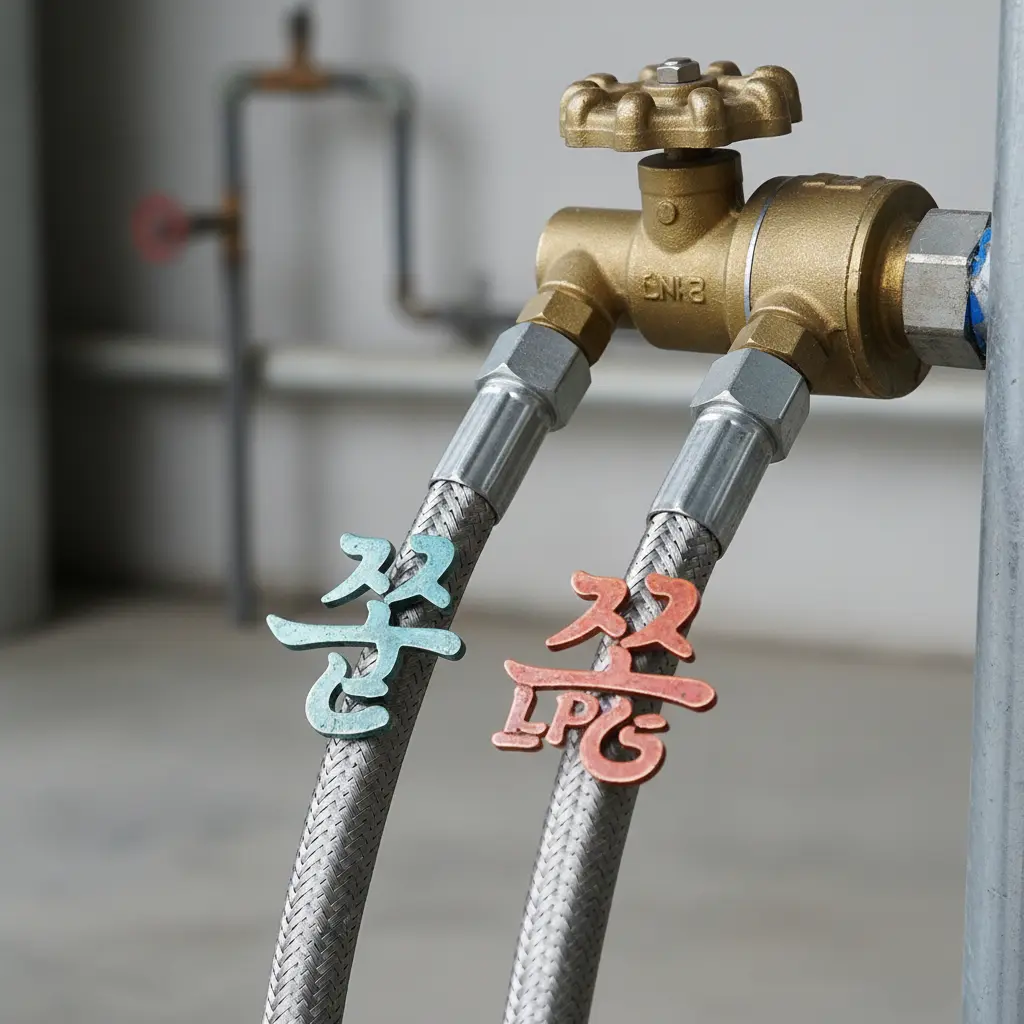 가스 종류 확인 필수