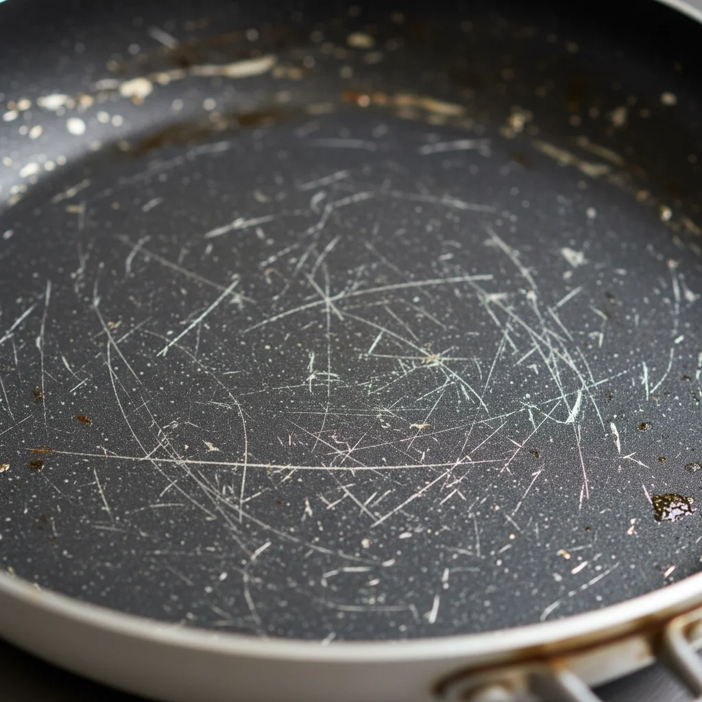 벗겨진 코팅 팬