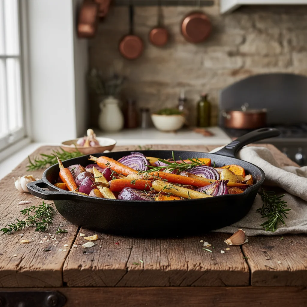 묵직한 무쇠 팬