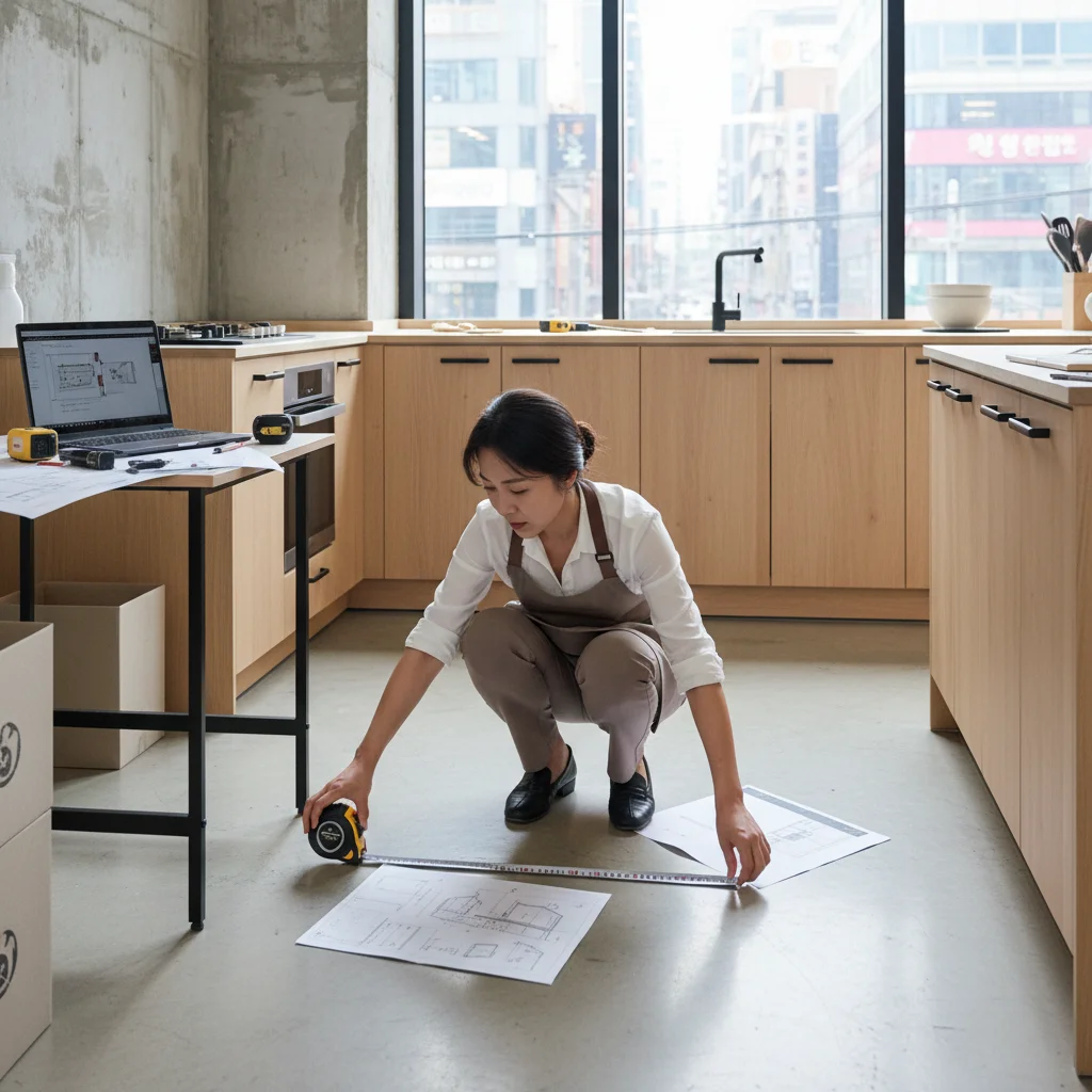 정확한 작업대 치수 측정
