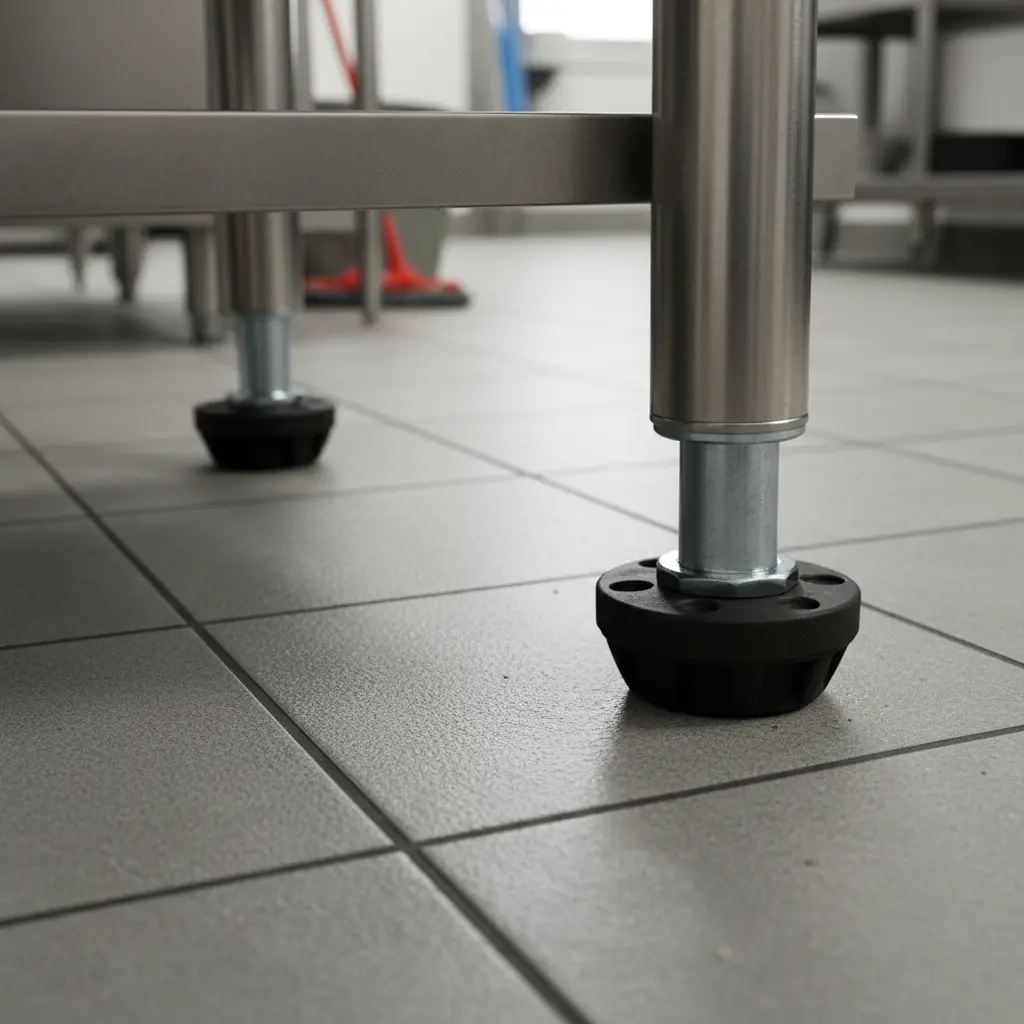 높이 조절발 확인 필수