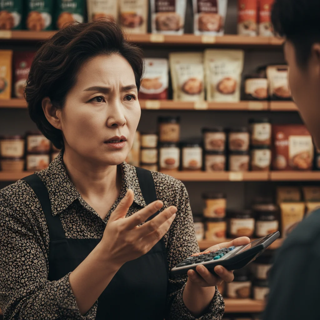 도매시장 가격 흥정