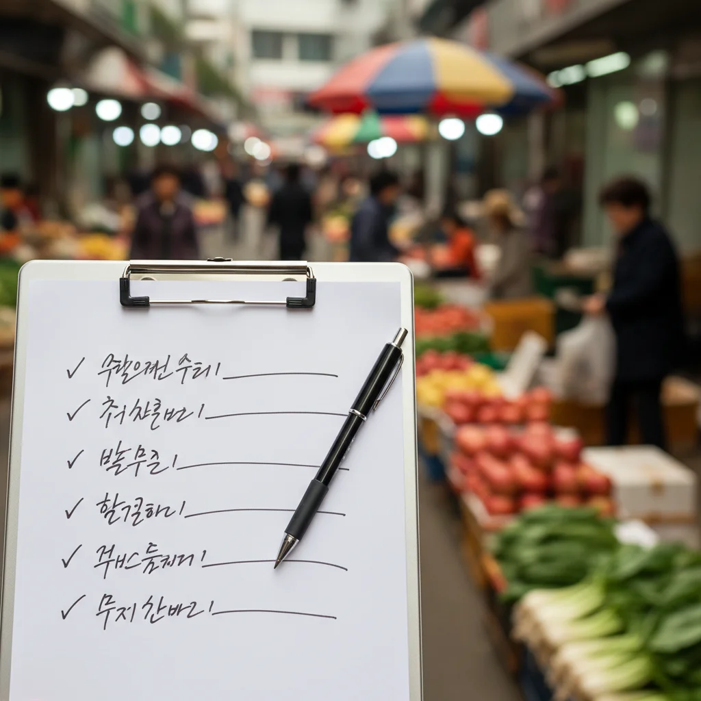 구매 리스트 작성 필수