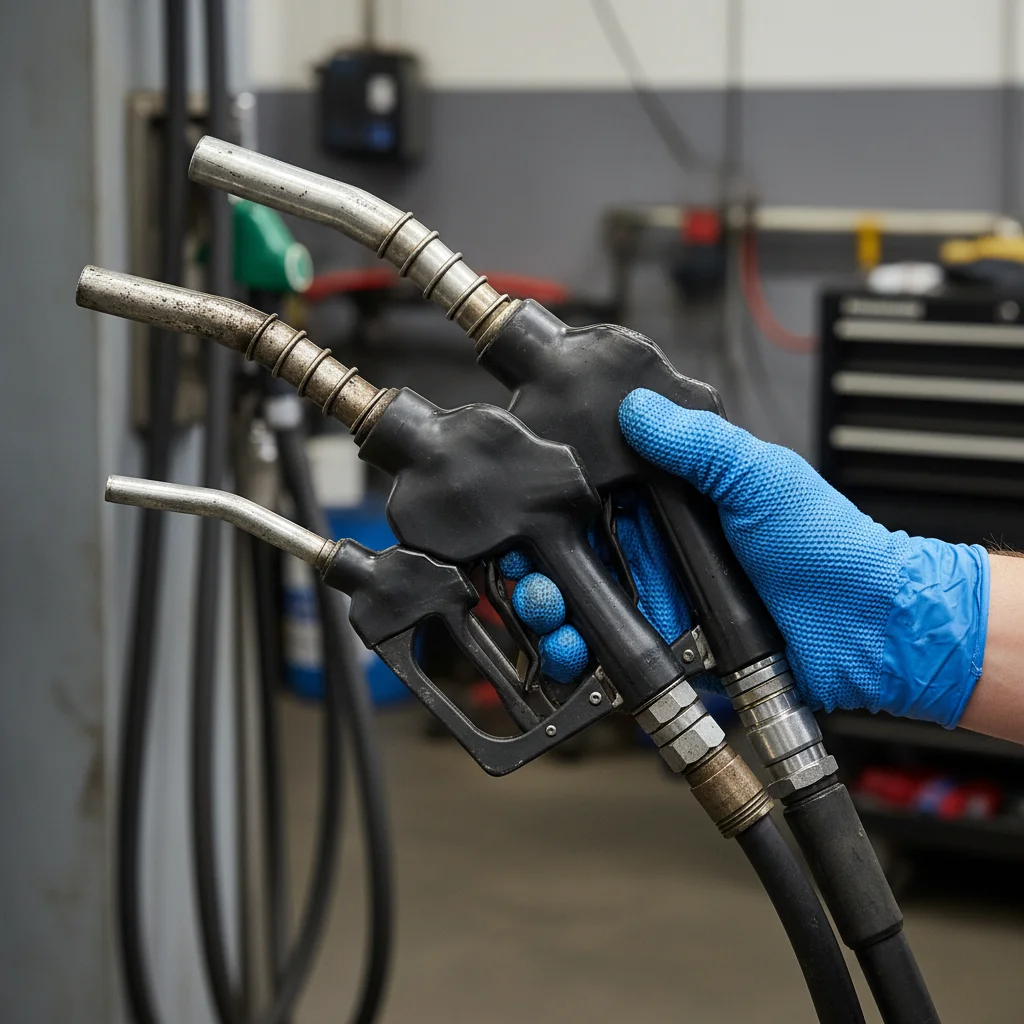 노즐 크기 차이 확인