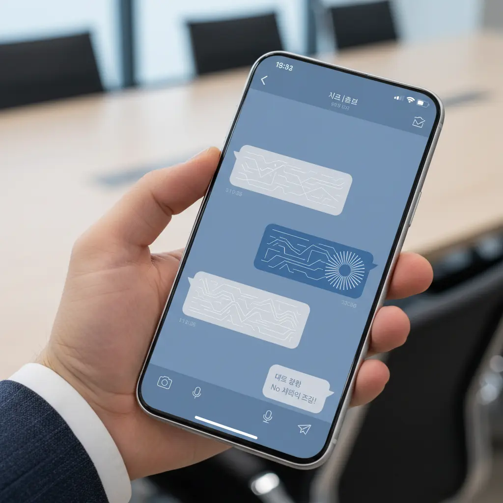 증거 문자 남기기