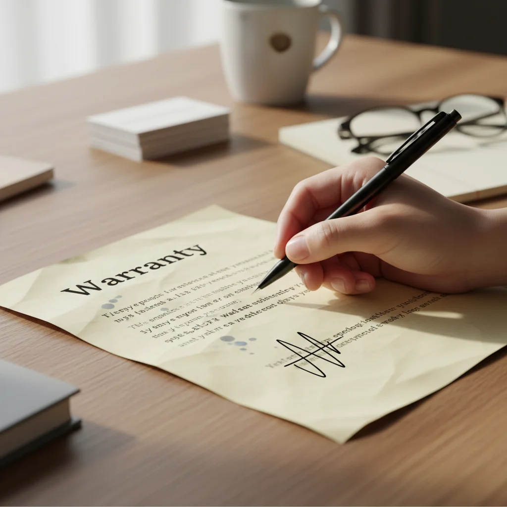 A/S 보증서 확인 필수