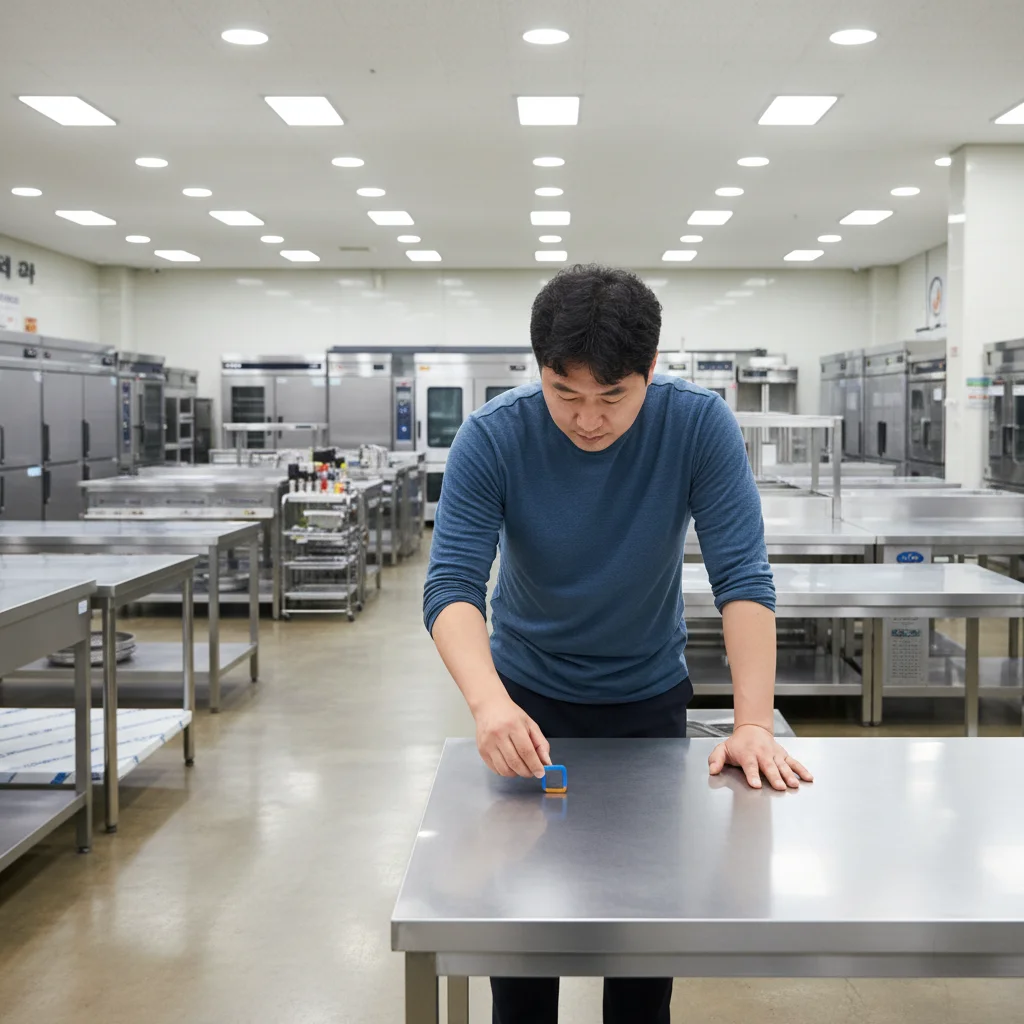 자석으로 재질 테스트