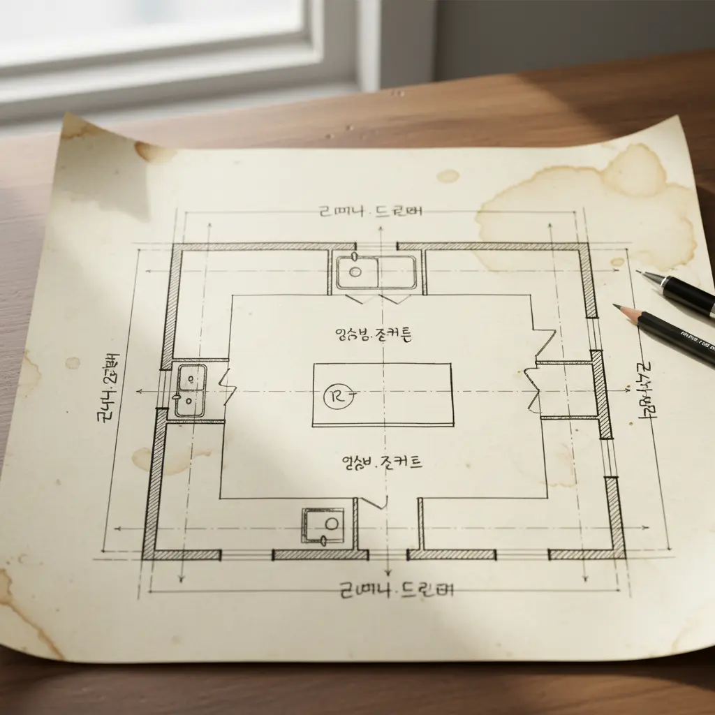 도면과 실제의 차이