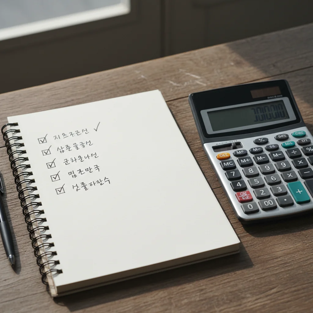 꼼꼼한 체크리스트