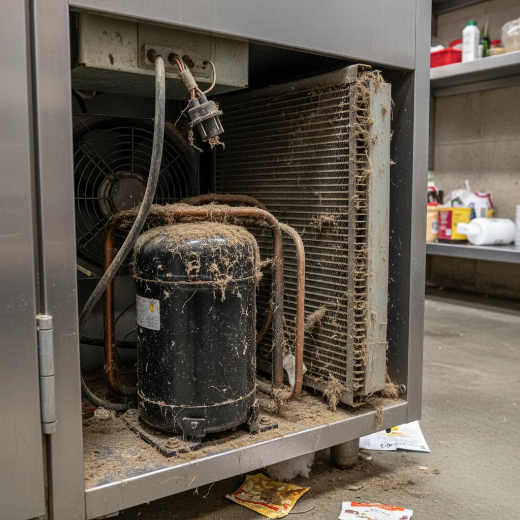 콤프레셔 먼지 확인