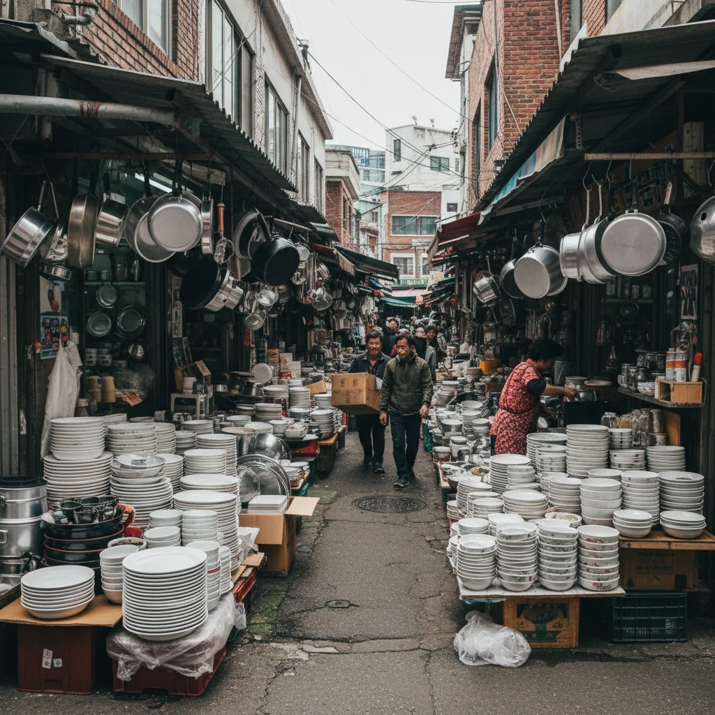황학동 주방거리의 풍경