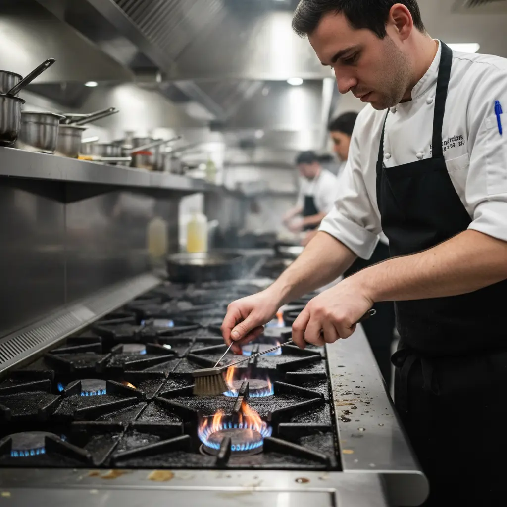 파란 불꽃 확인 필수