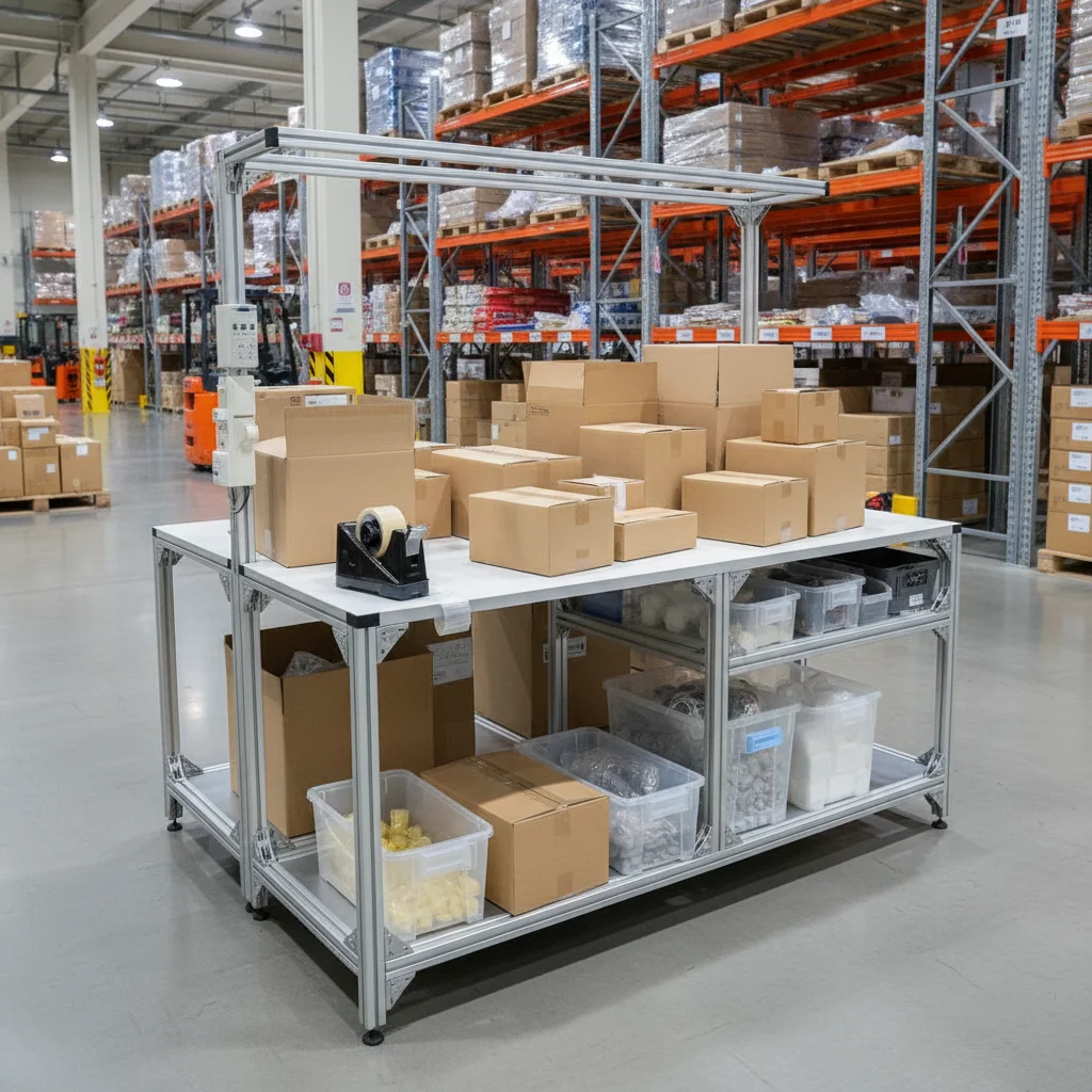 가벼운 포장용 작업대