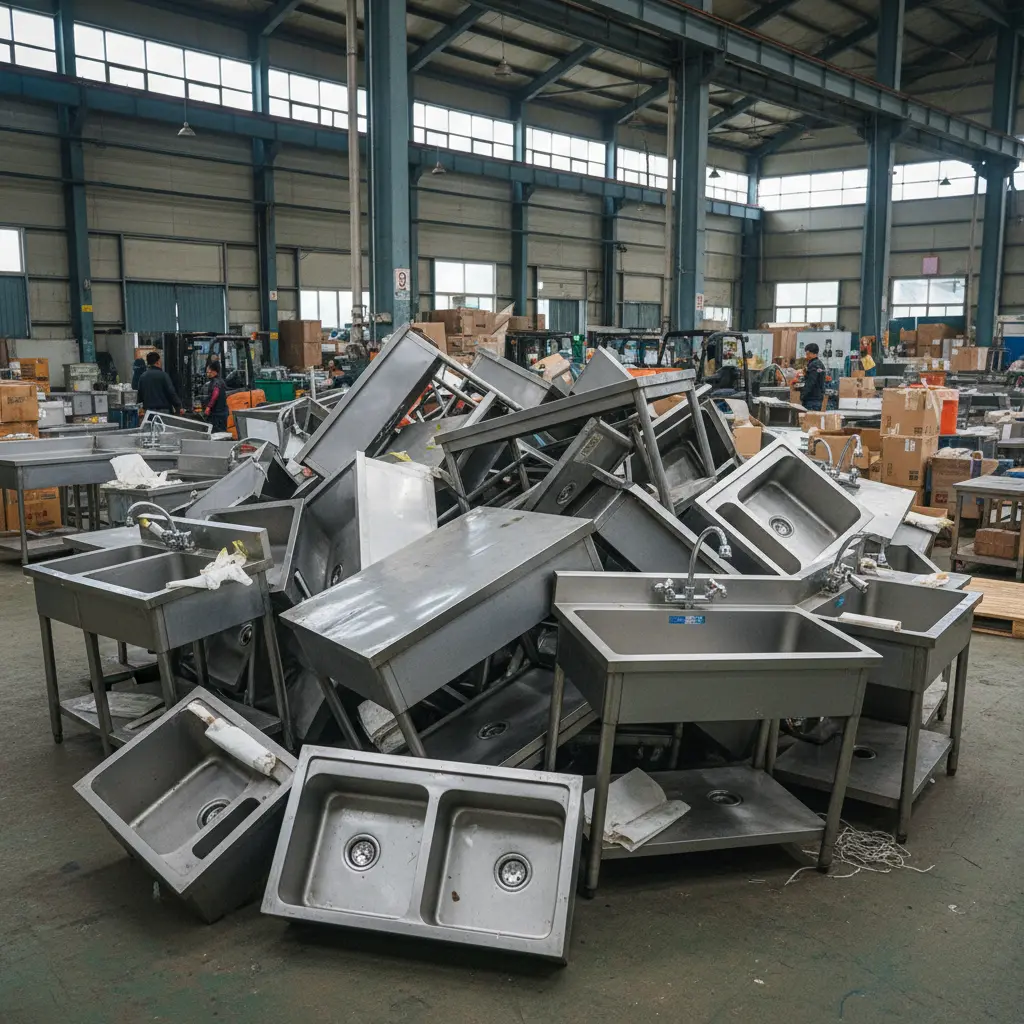 중고 주방기구 창고