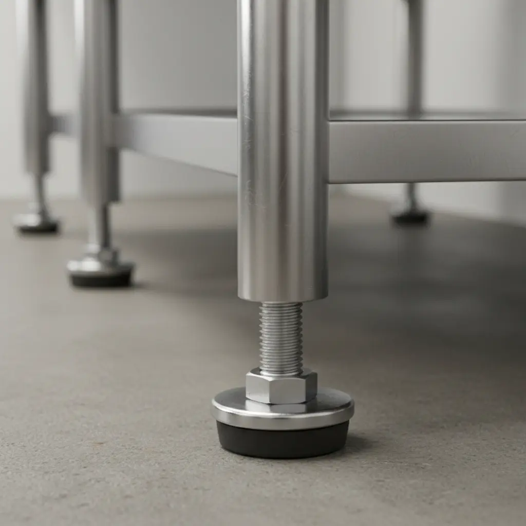 높이 조절발 확인