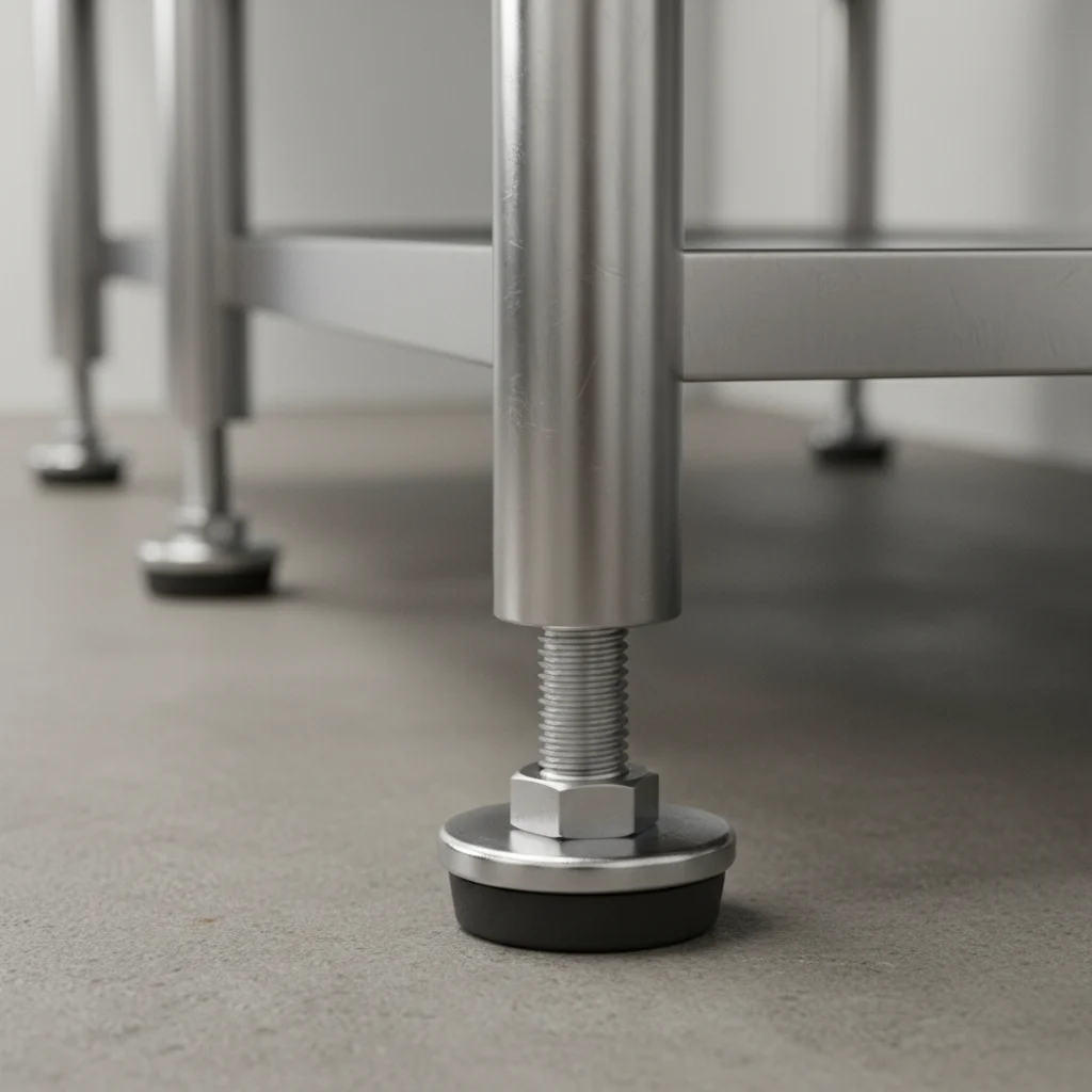 높이 조절발 확인