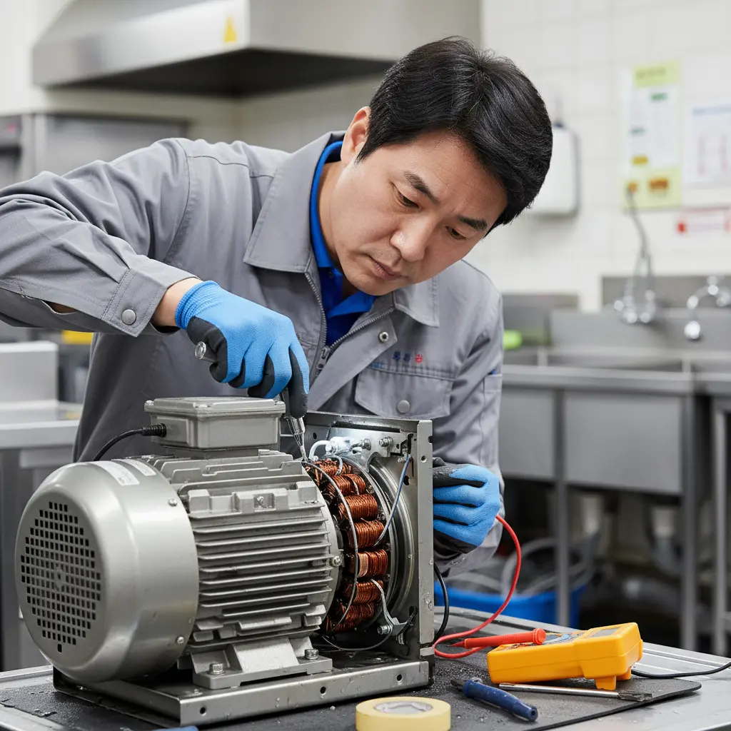 모터 달린 기계 주의