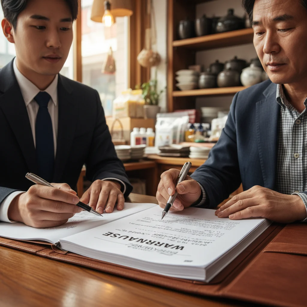 A/S 보증 서면 작성