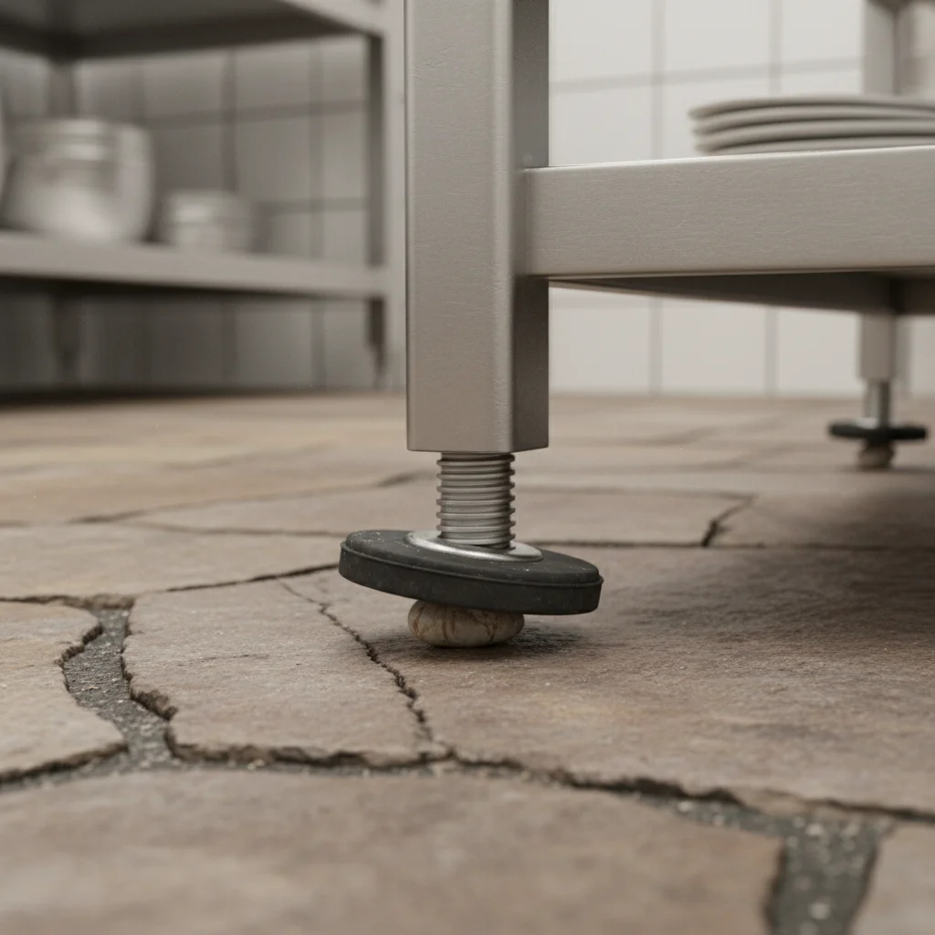 수평 조절발 기능 확인