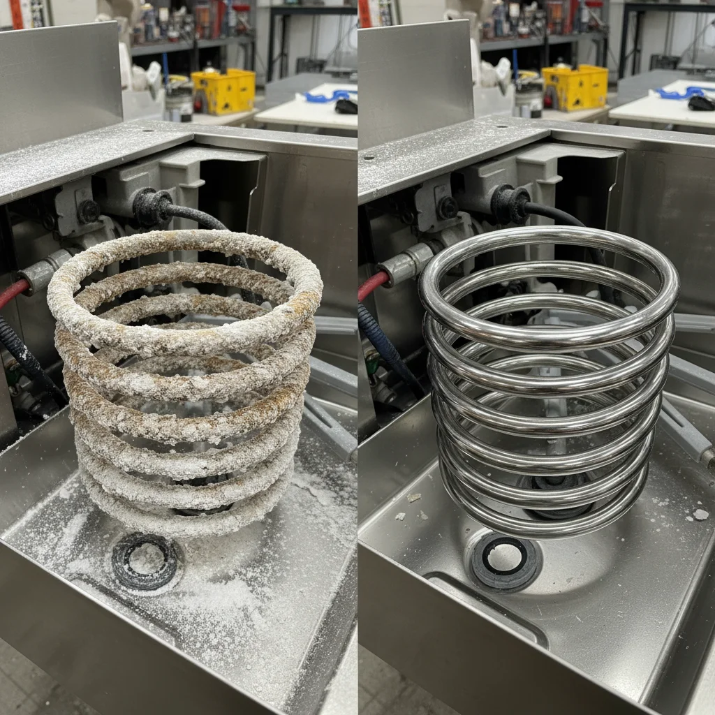 히터 코일 물때 확인