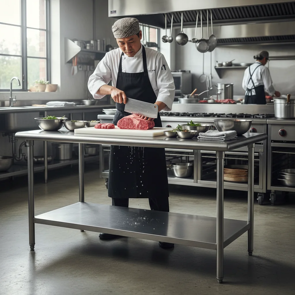 칼질엔 두꺼운 상판