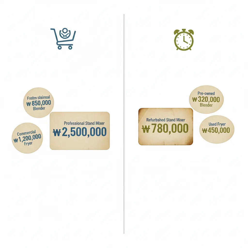 신품 vs 중고 가격비교