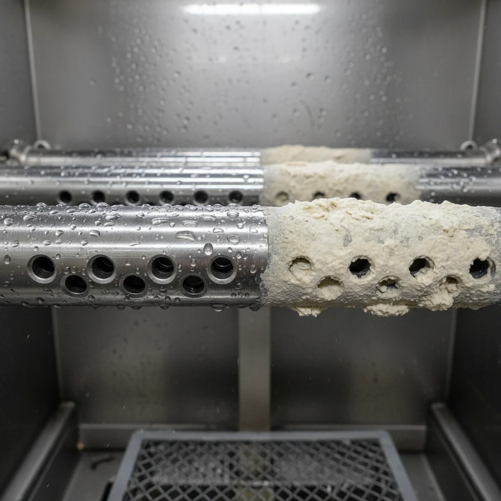 세척기 내부 석회질