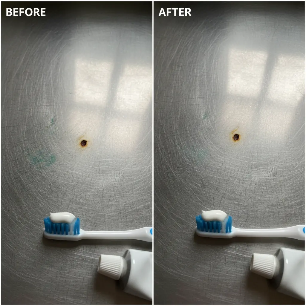 치약으로 녹 제거