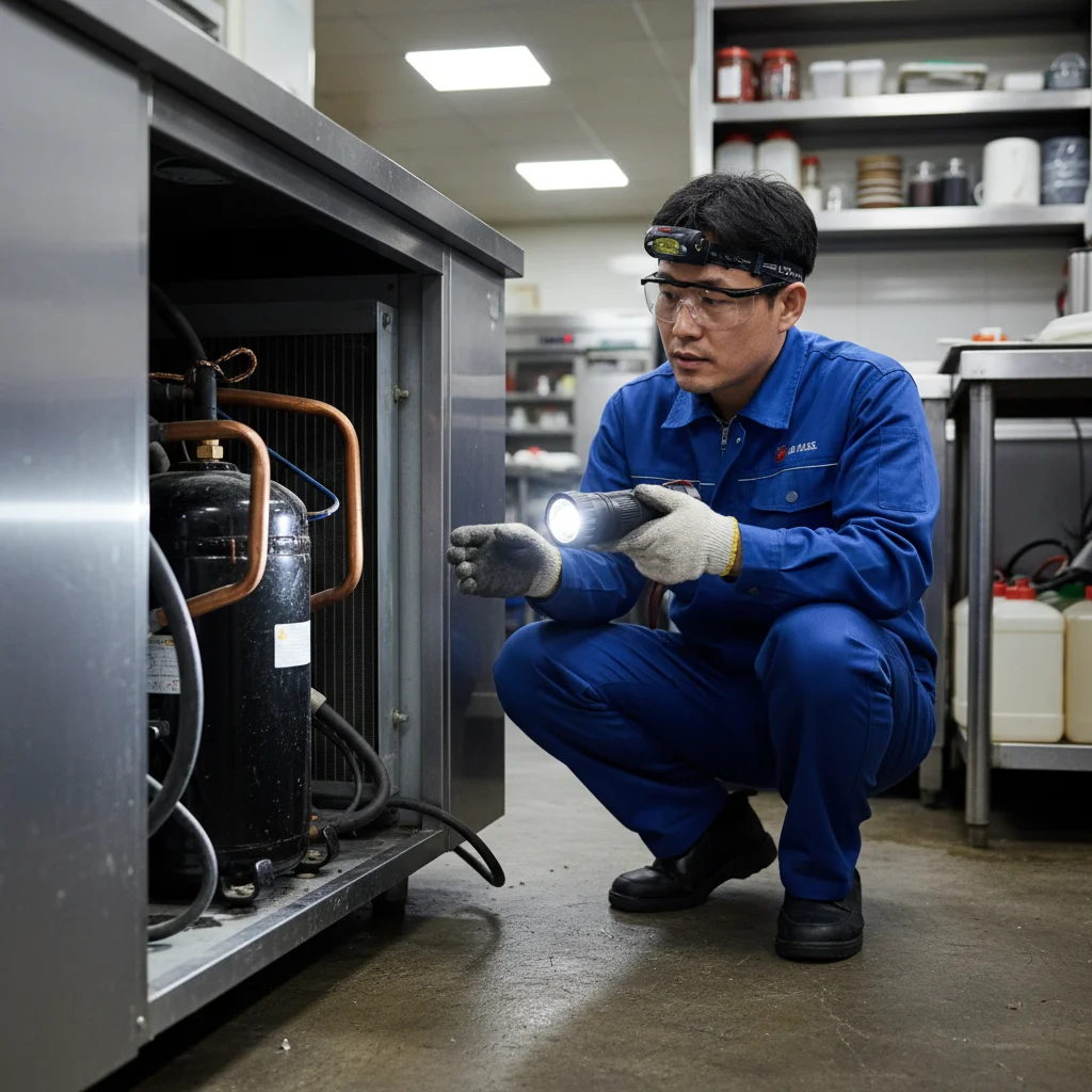 냉장고 심장 콤프레셔 확인