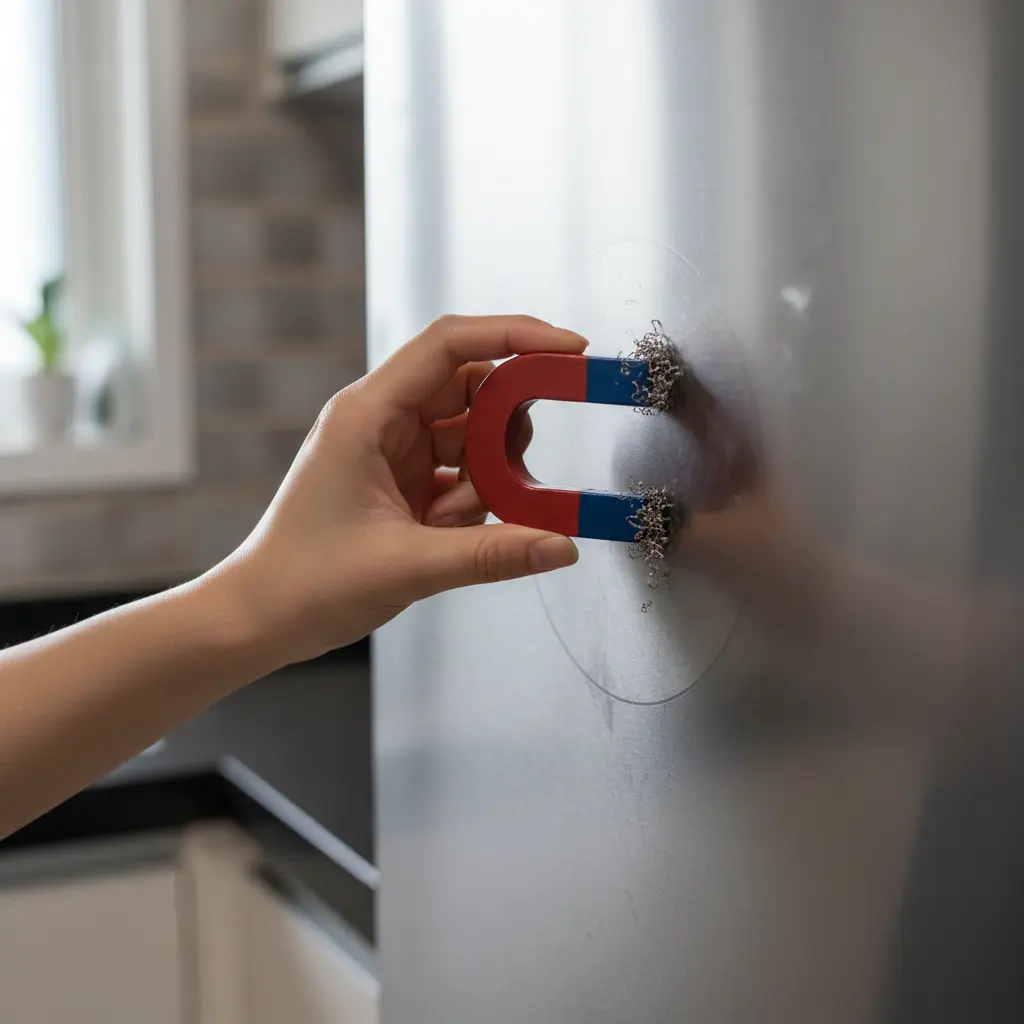 자석으로 스텐 구별하기