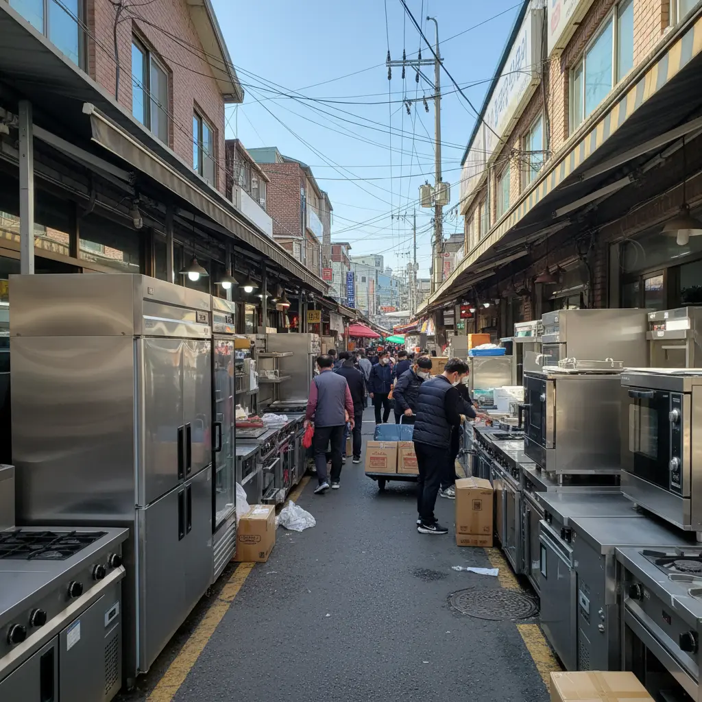 중고 주방기기 시장 전경