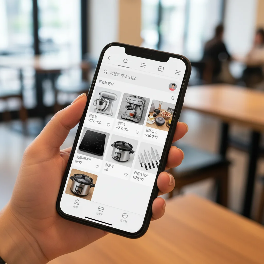 개인 직거래 앱 화면