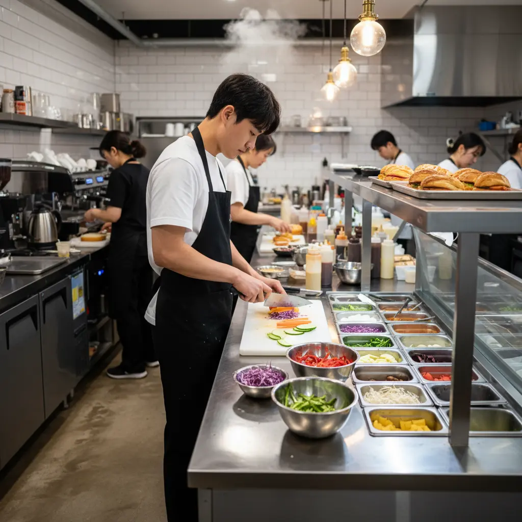 효율적인 주방의 핵심, 보냉테이블