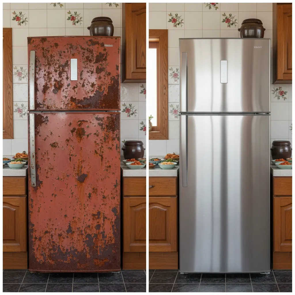 메탈 vs 스텐 내구성 비교